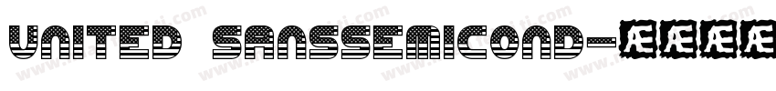 united sanssemicond字体转换